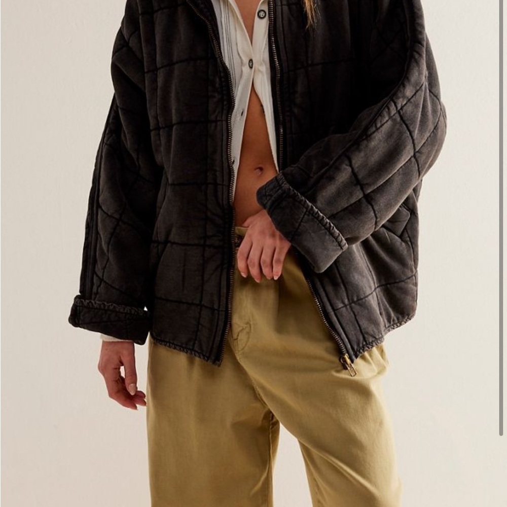 Free people women’s dolman quilted knit jacket
